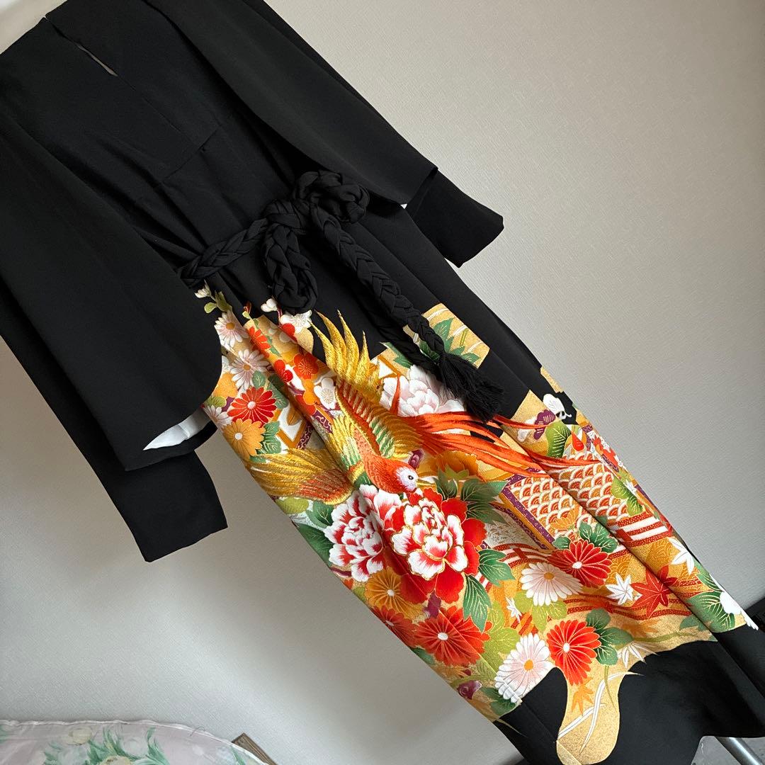 留袖リメイク ボレロ付きワンピース