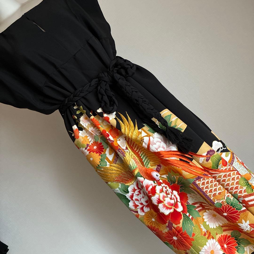 留袖リメイク ボレロ付きワンピース