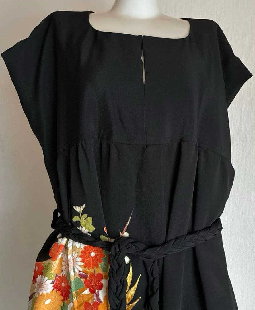 留袖リメイク ボレロ付きワンピース