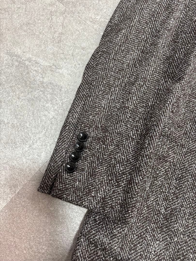 【状態良】ユナイテッドアローズ　ダブルテーラードジャケット　ブラウン系　46