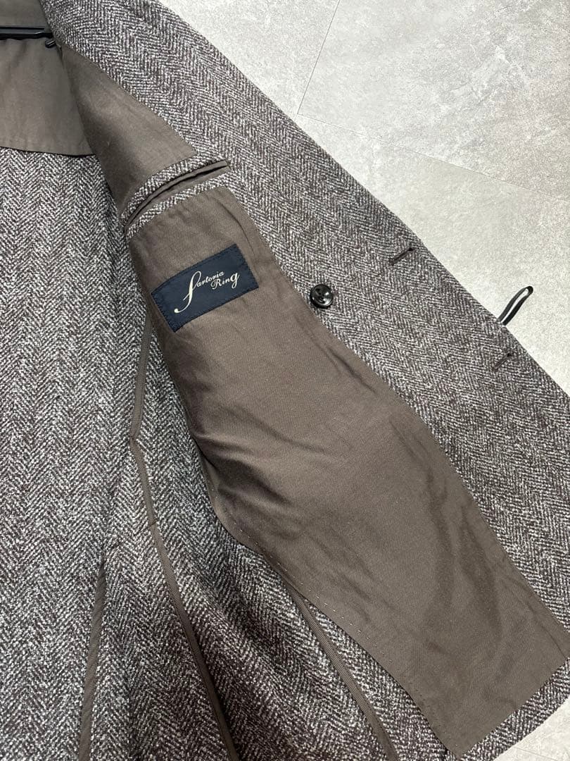 【状態良】ユナイテッドアローズ　ダブルテーラードジャケット　ブラウン系　46