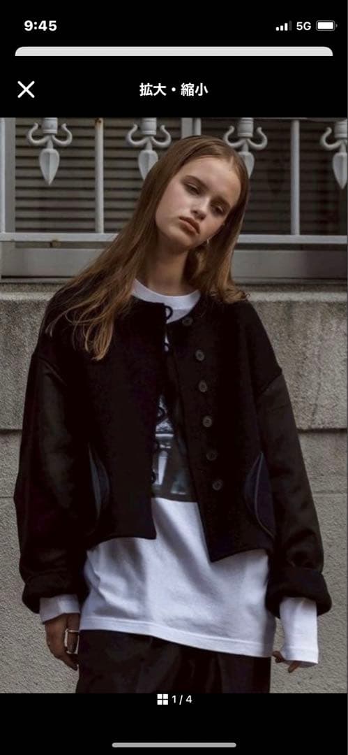 即完売品 soyy. switch me coat ネイビーブラック