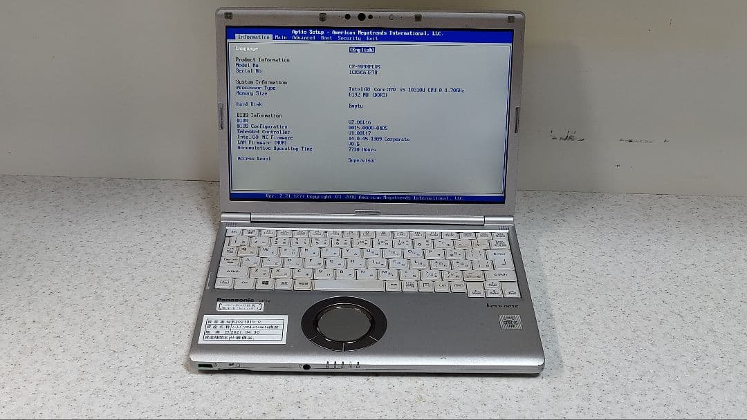 Panasonic Let’s note CF-SV9 i5 10th 8GB