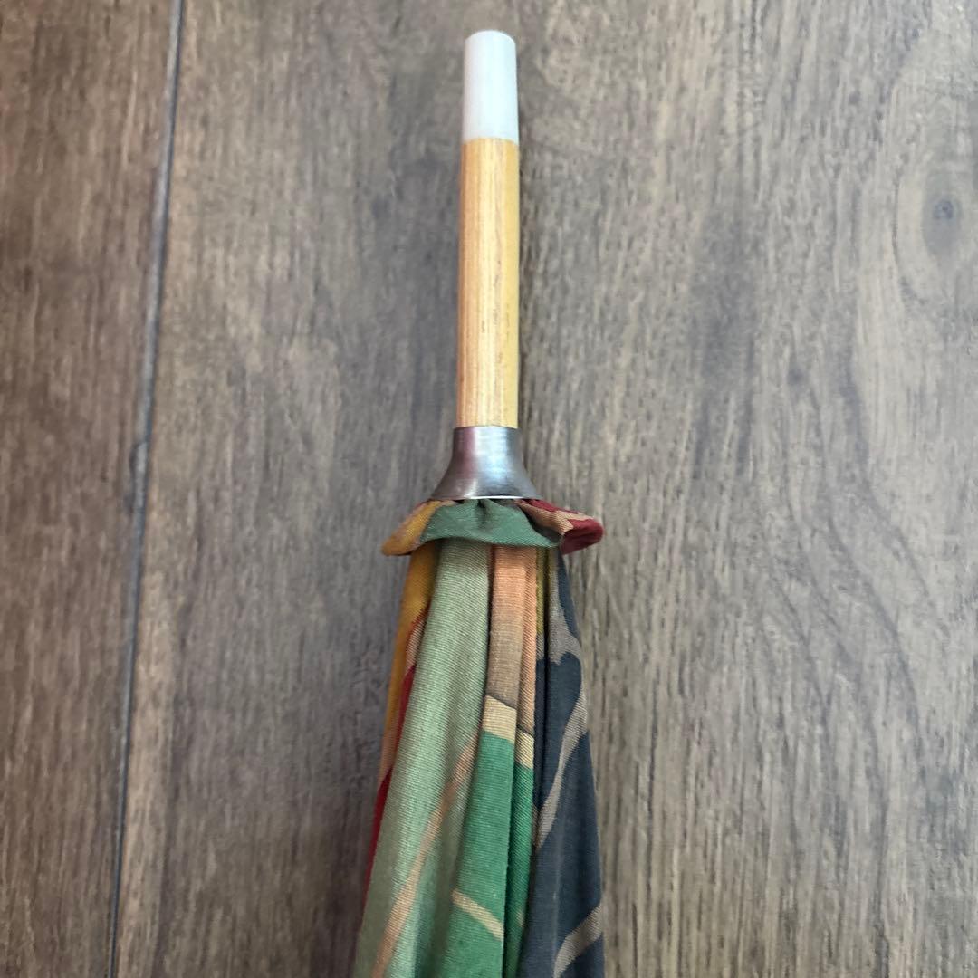 古布　のぼり旗　リメイク　日傘