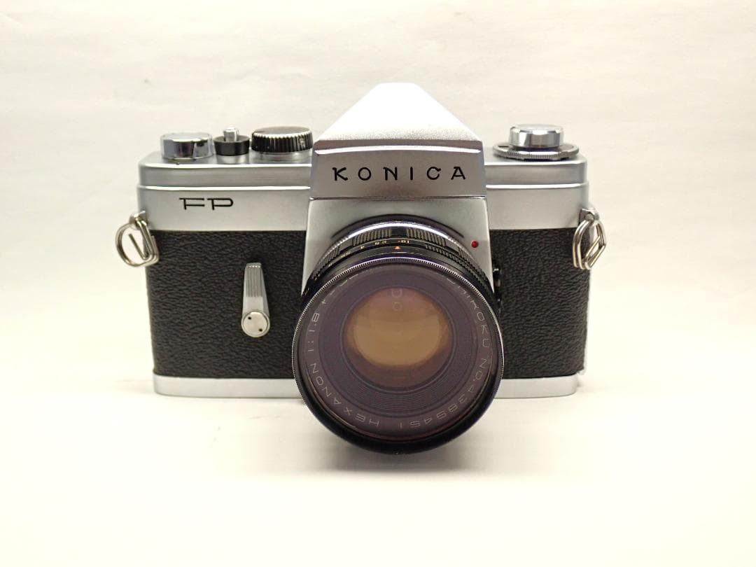 美品動作個体 KONICA FP HEXANON 52mm f1.8標準レンズ付