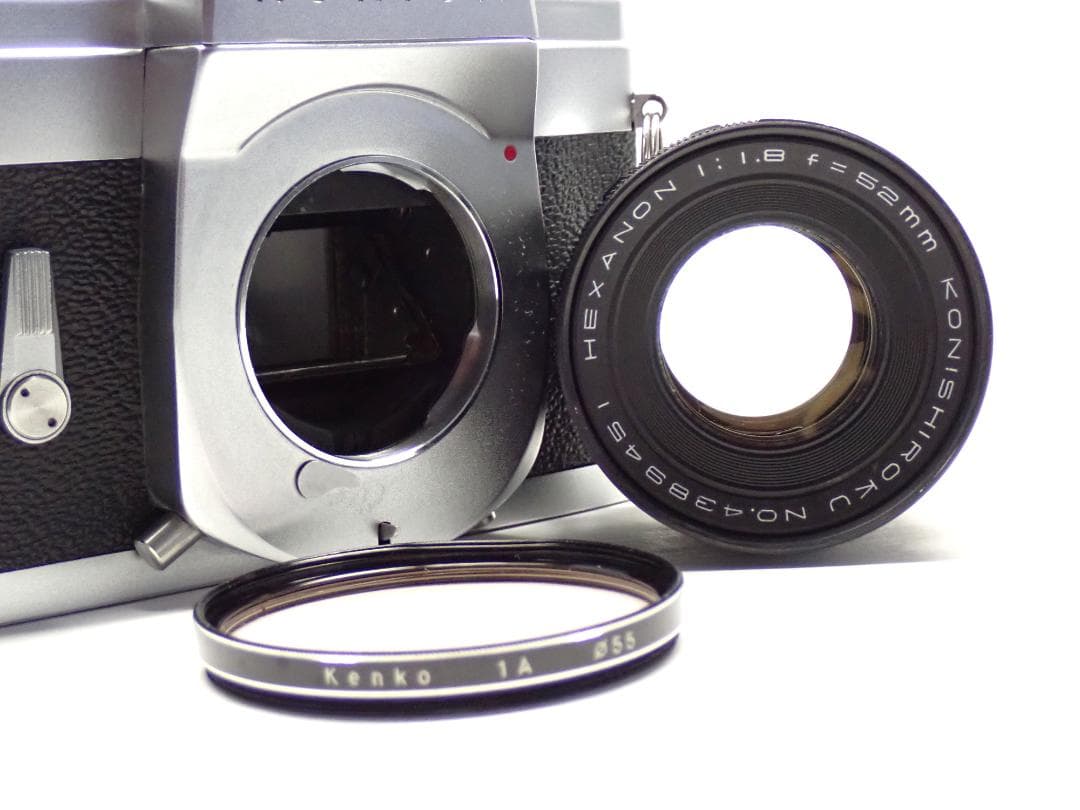 美品動作個体 KONICA FP HEXANON 52mm f1.8標準レンズ付