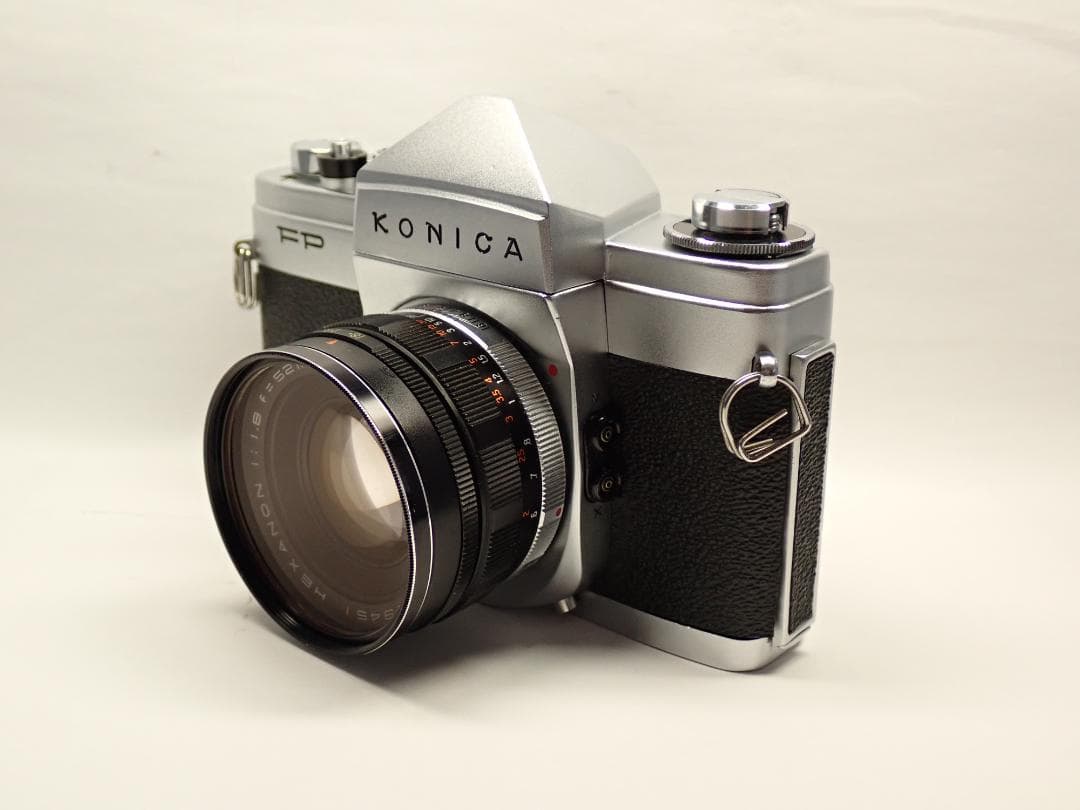 美品動作個体 KONICA FP HEXANON 52mm f1.8標準レンズ付