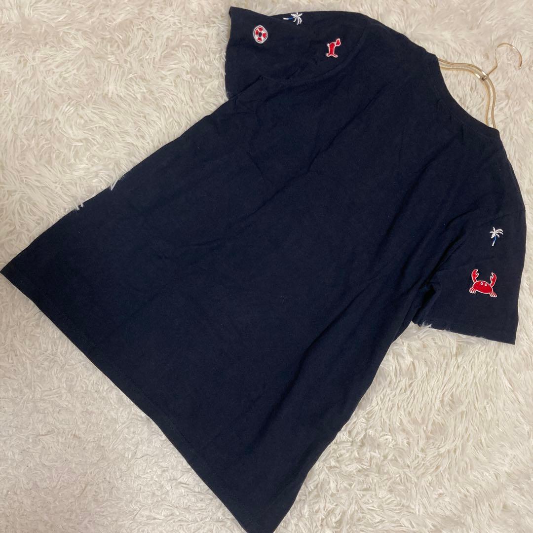 専用THOM BROWNE クジラ柄Tシャツ ネイビー L イラスト 海 鯨