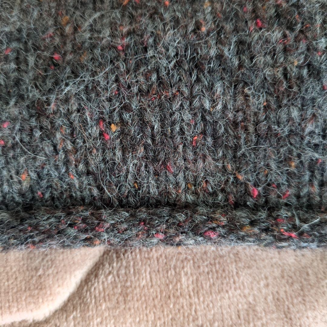 かぐれ　カラーネップアルパカ ベスト　チャコール　美品