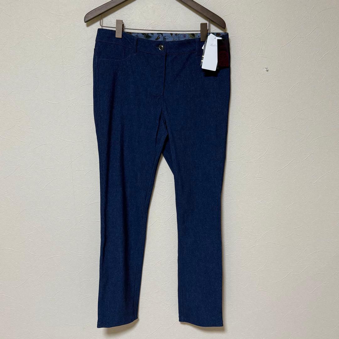 新品　Leilianレリアン　13＋　パンツ　リバーシブル　総柄　リバティ