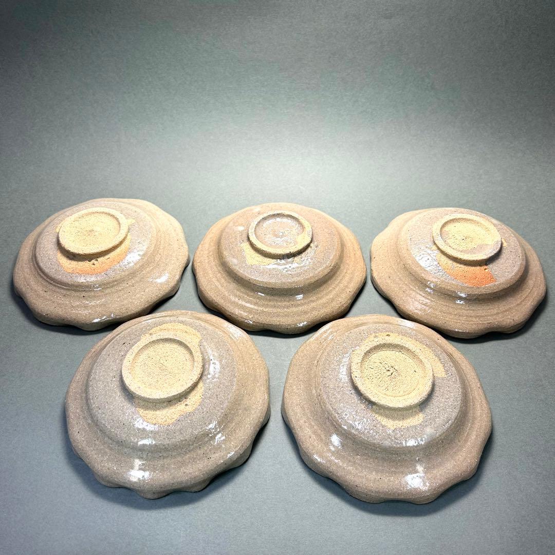 グ*マ様 銘々皿　唐津焼　『太郎右衛門　絵唐津』　中里太郎右衛門　五客　陶器皿