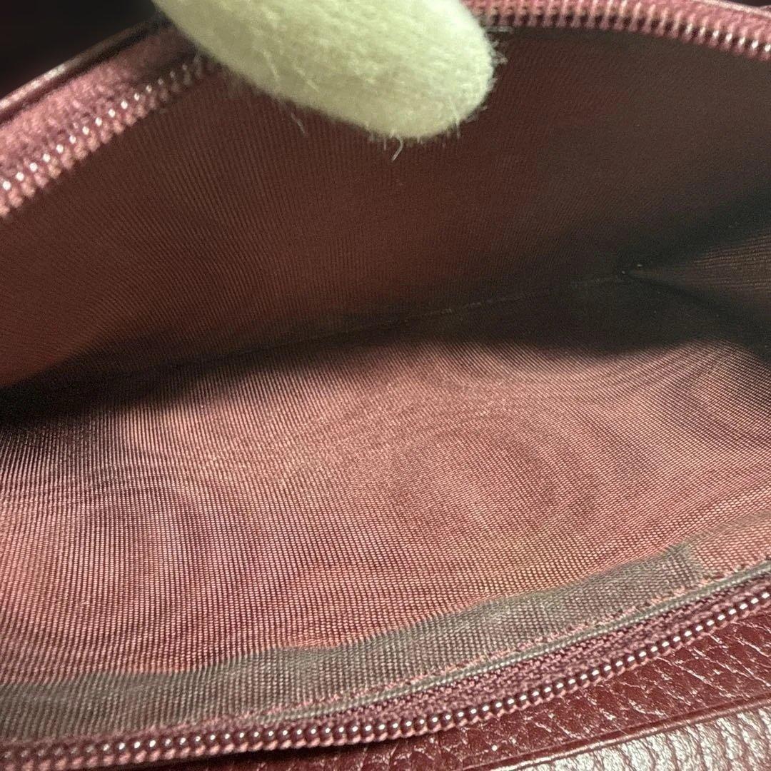 GUCCI ライトグレー　レザー 長財布