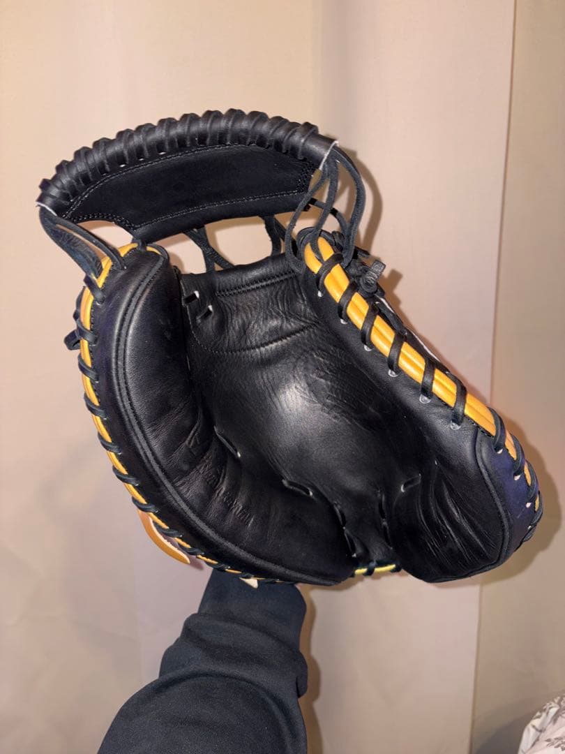 あ*あ様 【鬼型付け】未使用品ハタケヤマHATAKEYAMA軟式用キャッチャーミ