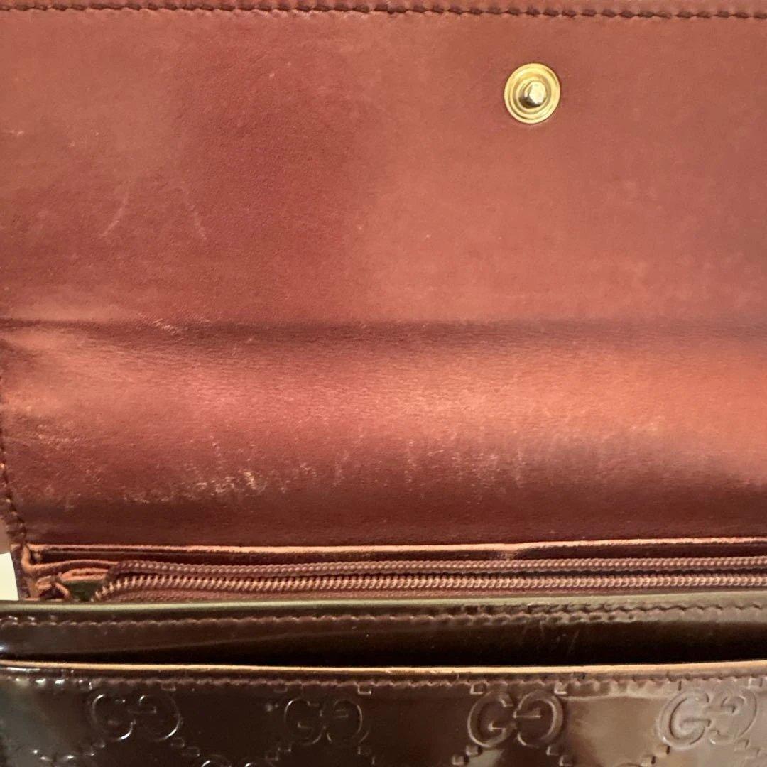 GUCCI GGパターン ボルドー長財布