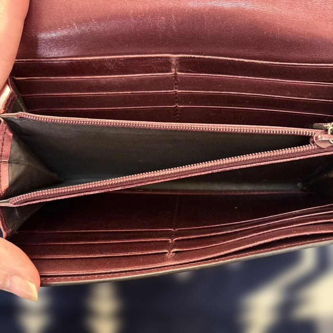 GUCCI GGパターン ボルドー長財布