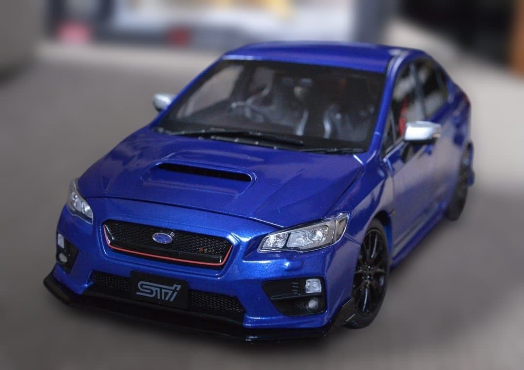 サンスター 1/18 スバル WRX sti S207 ブルーエディション