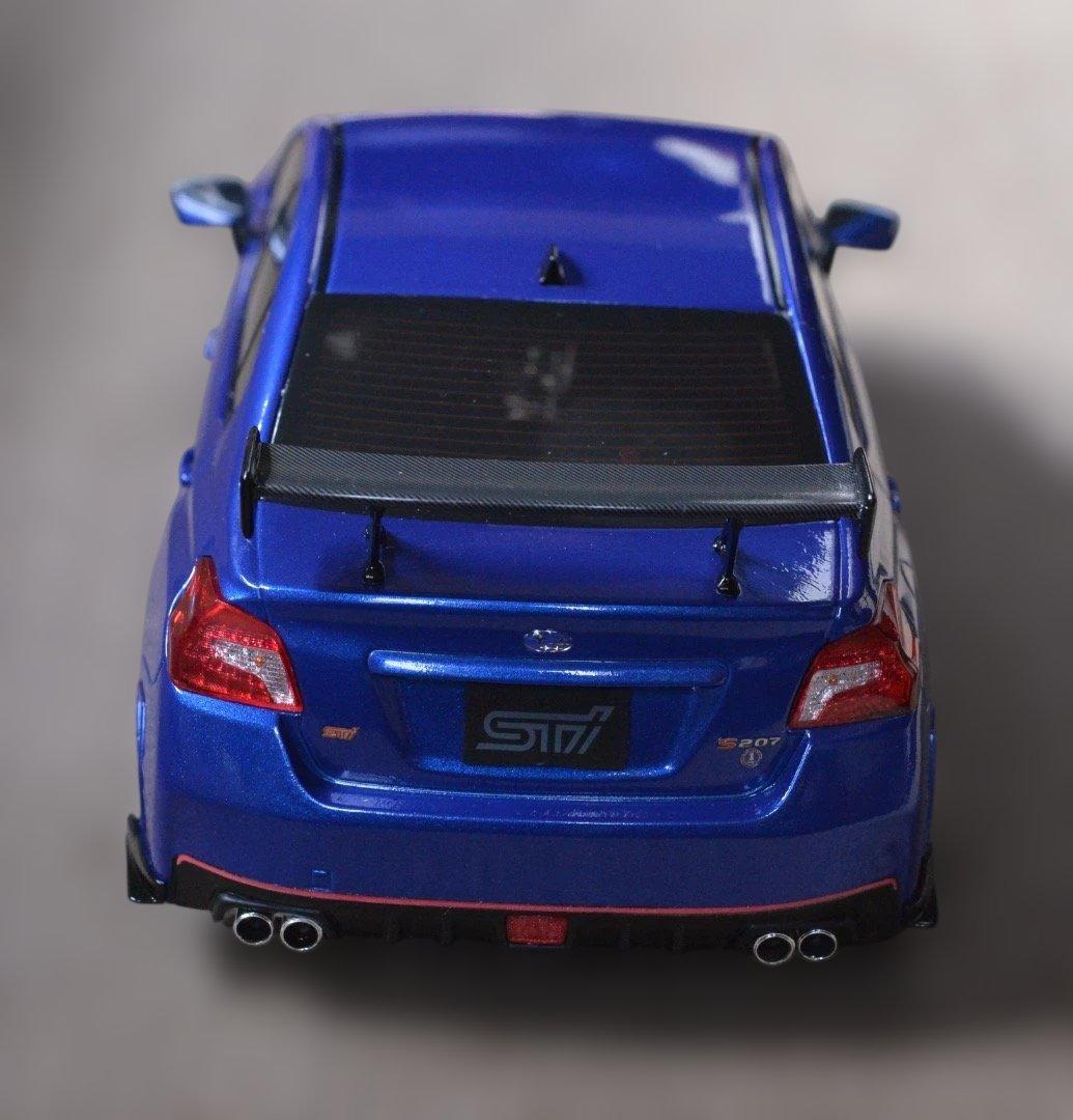 サンスター 1/18 スバル WRX sti S207 ブルーエディション