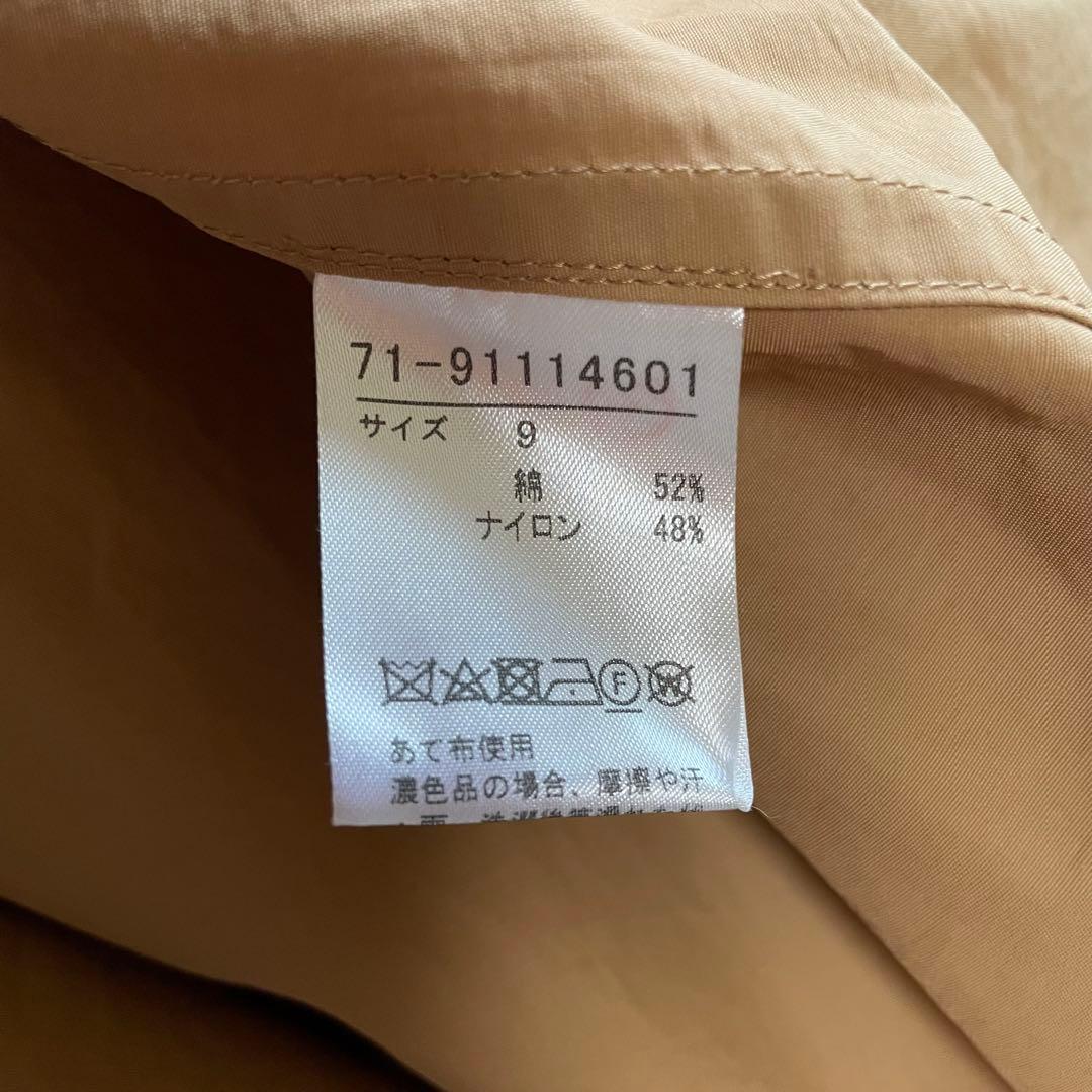 極美品イネド　ロングモッズコート スプリングコート　ドロスト　ギャザー(9)