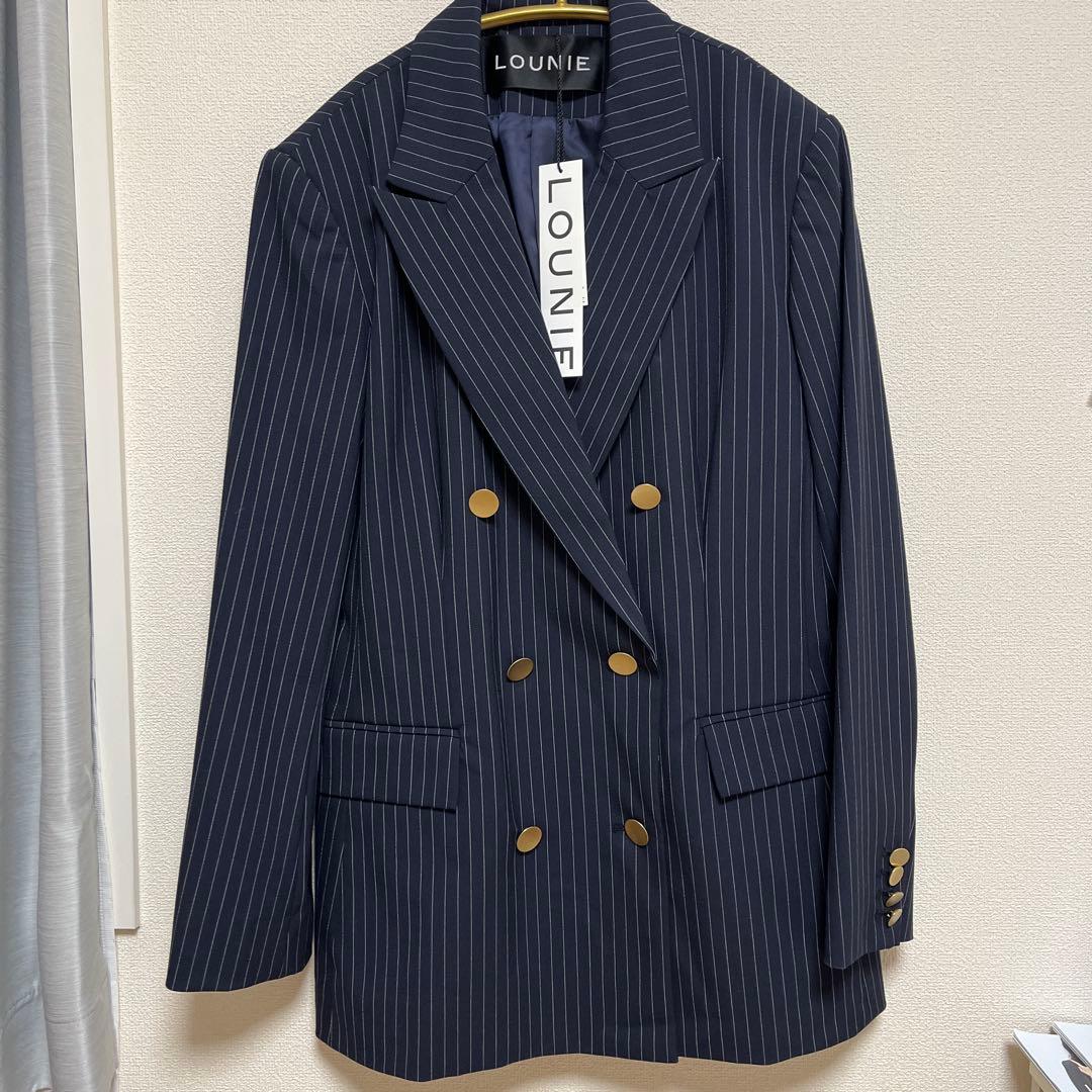 さわとも　ルーニィ　ネイビーストライプジャケットM 新品❤︎