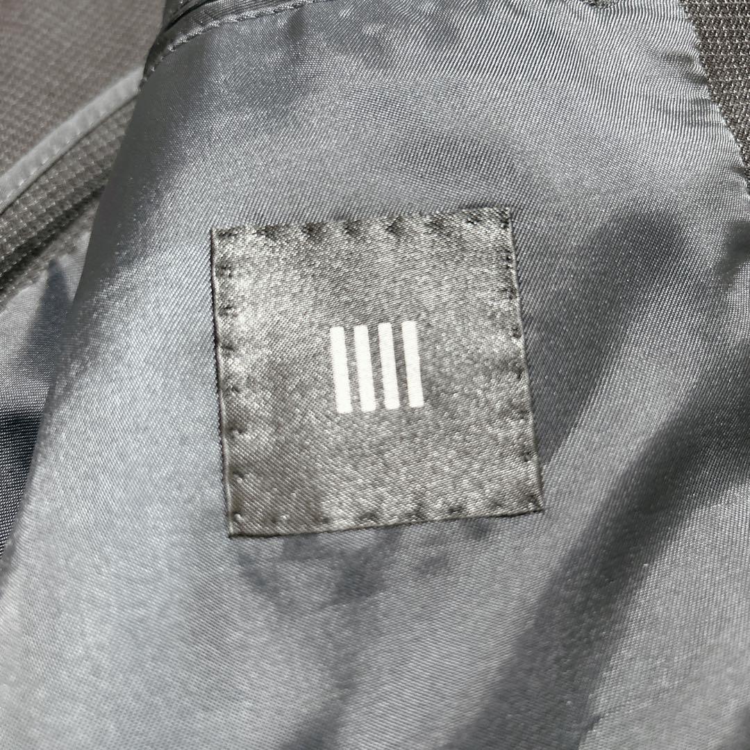 美品✨ スーツセレクト 3ピース スーツ ブラック チェック A5 黒 ビジネス