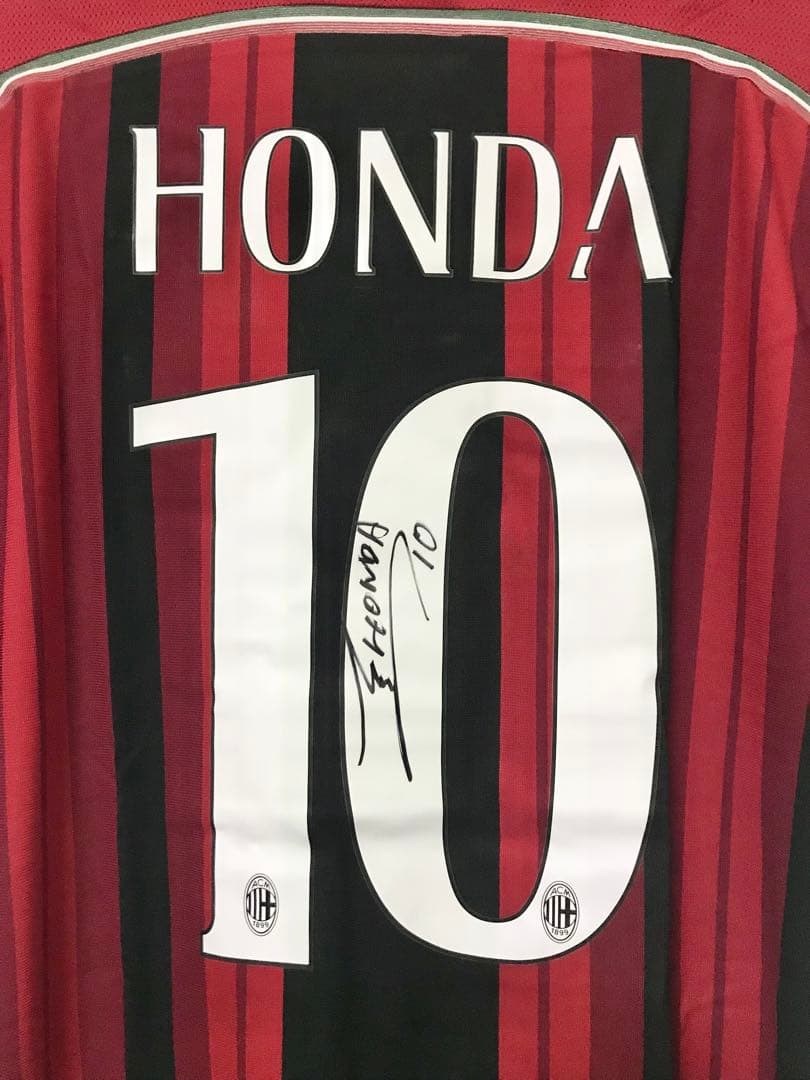 NECO／W　新品 ACミラン10 本田圭佑選手直筆サイン入りユニフォーム