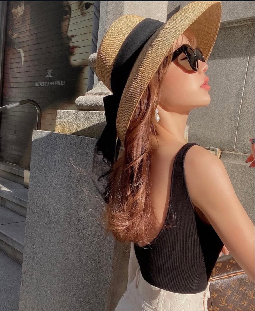 eimyistoire ロングリボン ハット 麦わら帽子 新品未使用