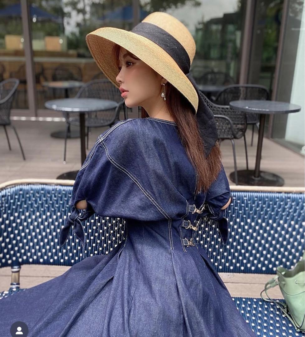 eimyistoire ロングリボン ハット 麦わら帽子 新品未使用