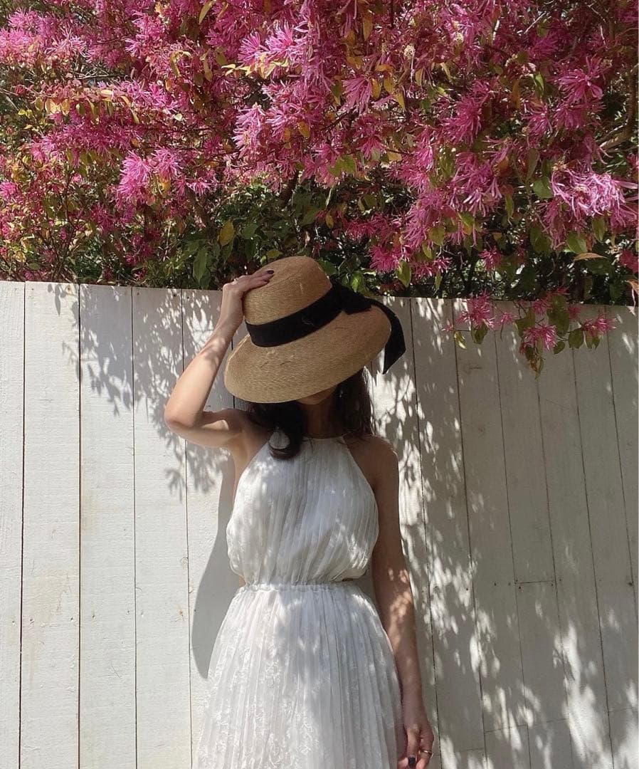 eimyistoire ロングリボン ハット 麦わら帽子 新品未使用