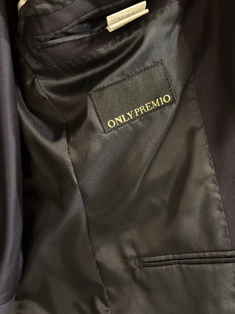 値下げ可能　オンリープリミオ　定価6万　ジャケットパンツS ガーメントバック