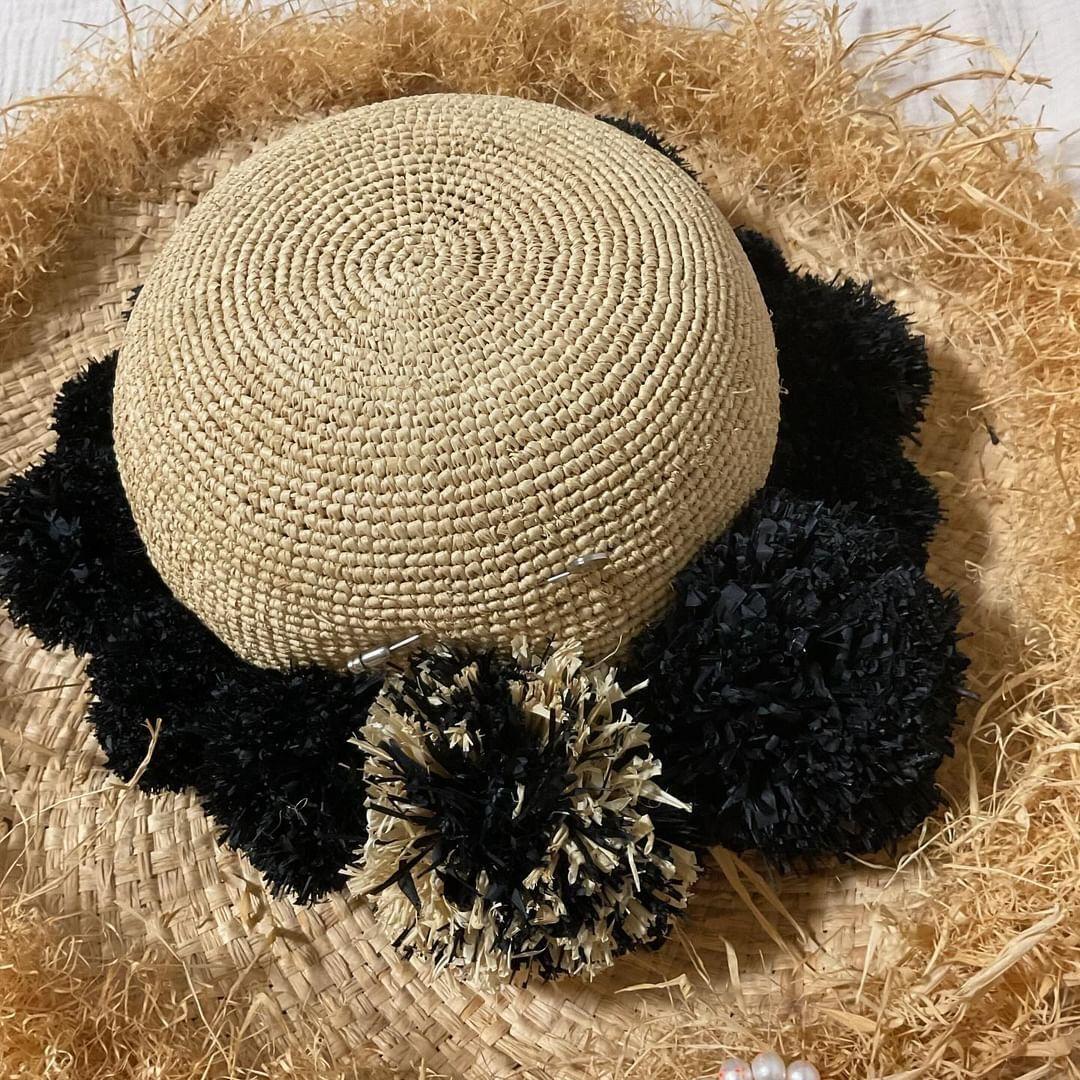 超美品　ヴィヴィアンウエストウッド　麦わら帽子　ボタニカル　ピン付き　ハット