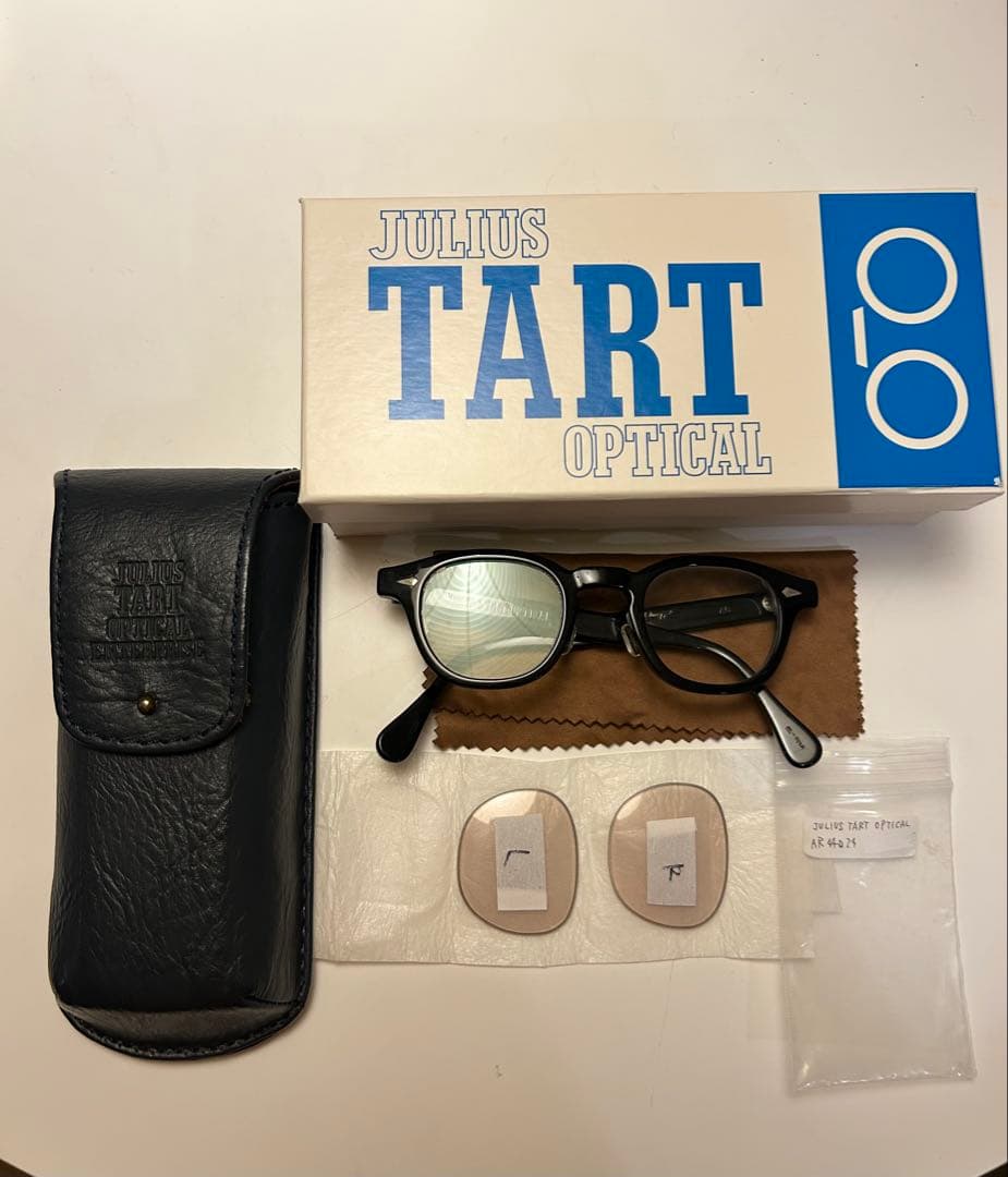美品 ジュリアスタートオプティカル/ARブラック44/24度なし フラットレンズ