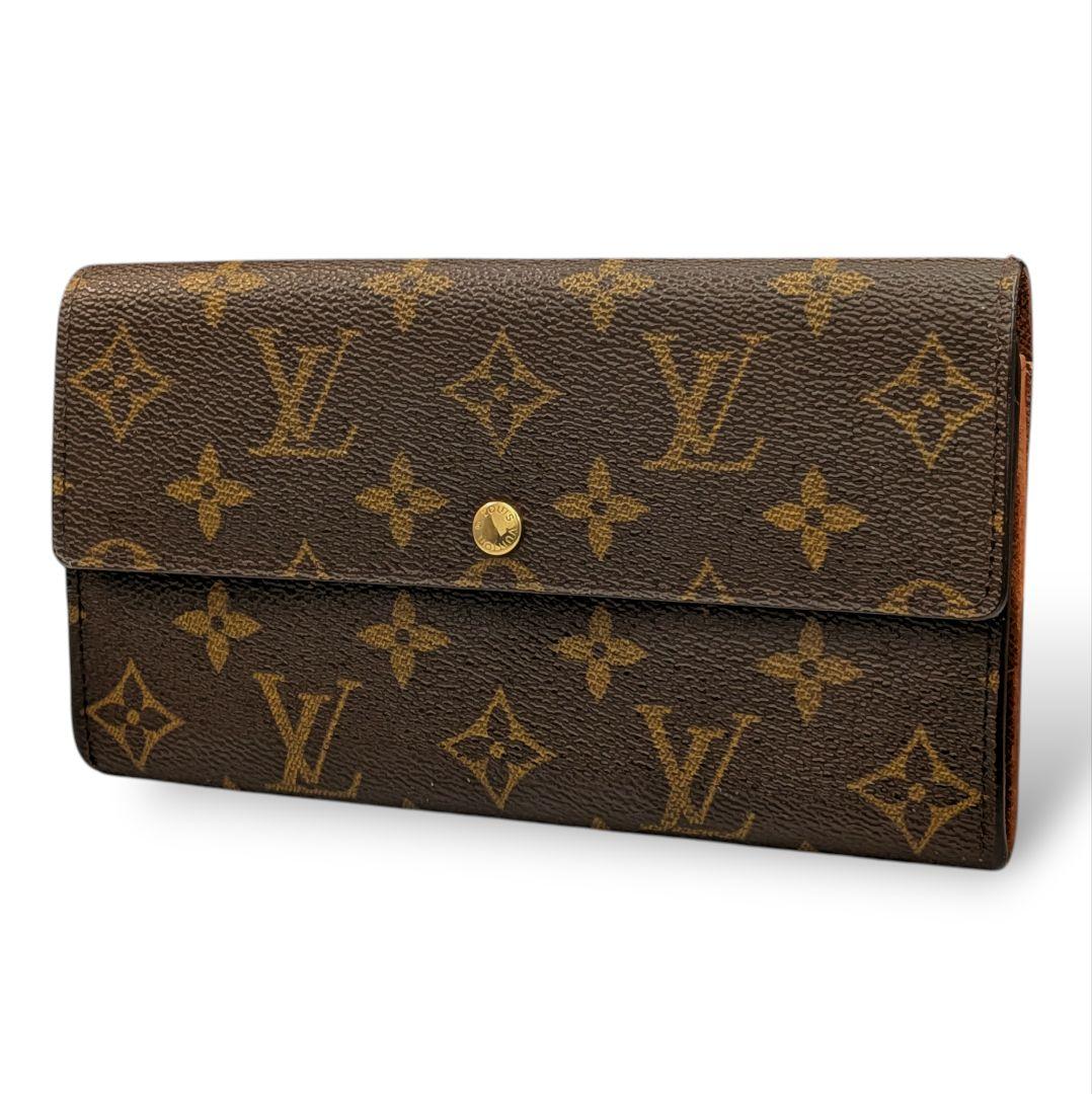 【外観美】ルイヴィトン モノグラム ポシェット ポルトモネ クレディ 長財布