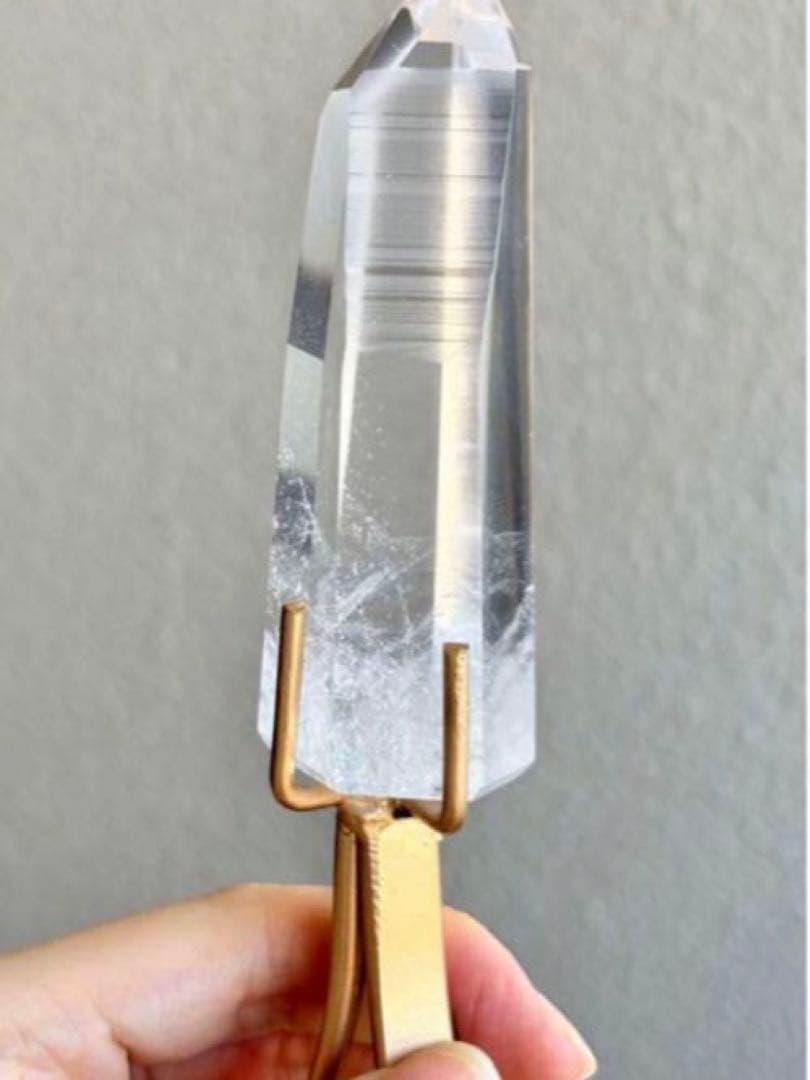 AAAグレード　レムリアンシード　クリスタル　ブルーラダー　水晶　スタンド付き