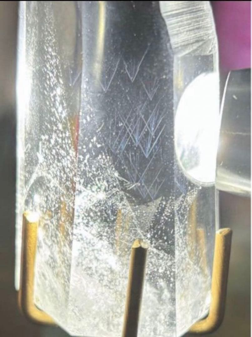 AAAグレード　レムリアンシード　クリスタル　ブルーラダー　水晶　スタンド付き