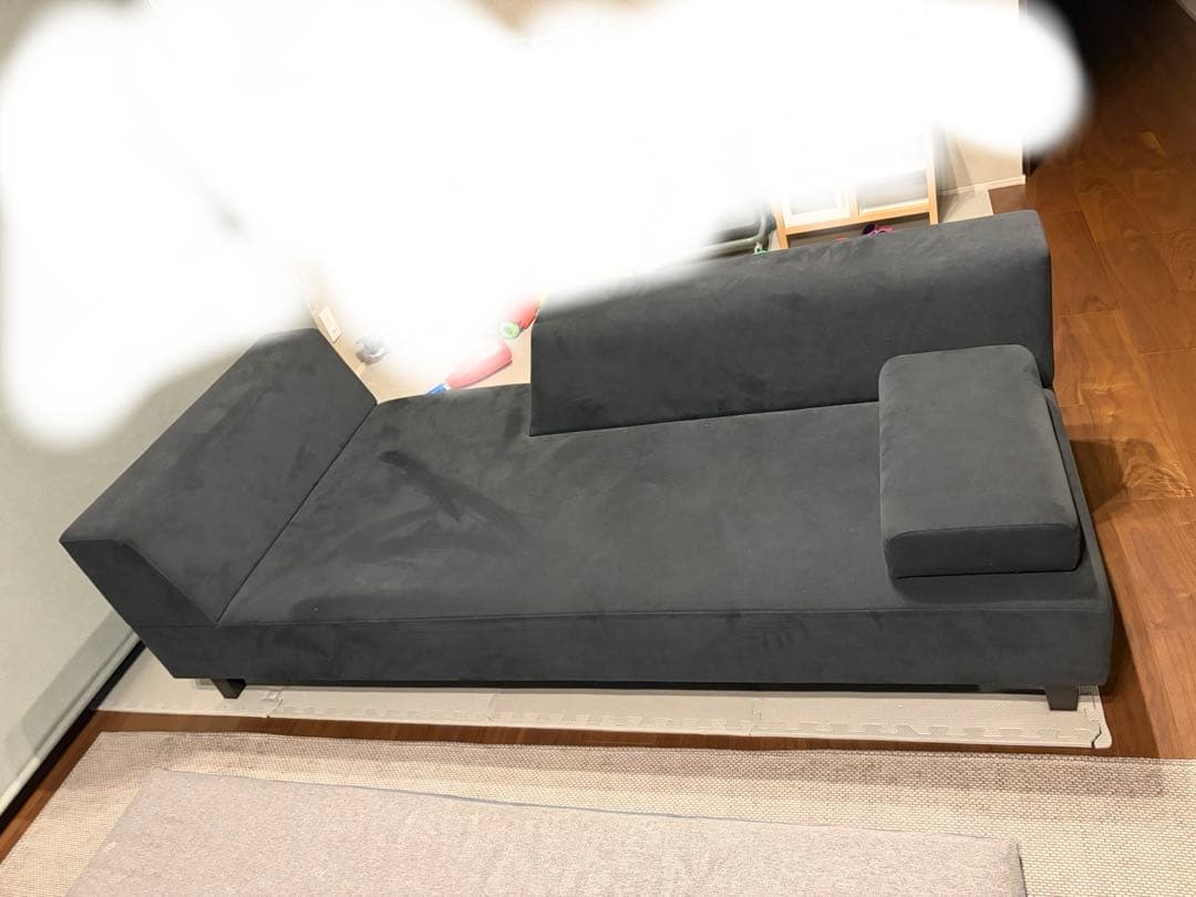 フランネルソファ　PIVO 3人掛け　チャコールグレー