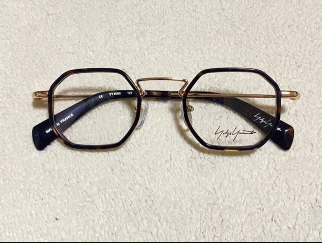 新品　Yohji Yamamoto ヨウジ ヤマモト　眼鏡　オクタゴン　べっ甲