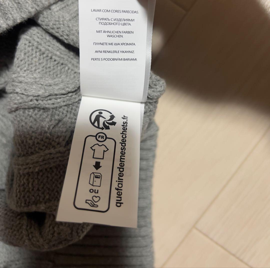 POLO ラルフローレン ハーフジップ ニット グレー XL