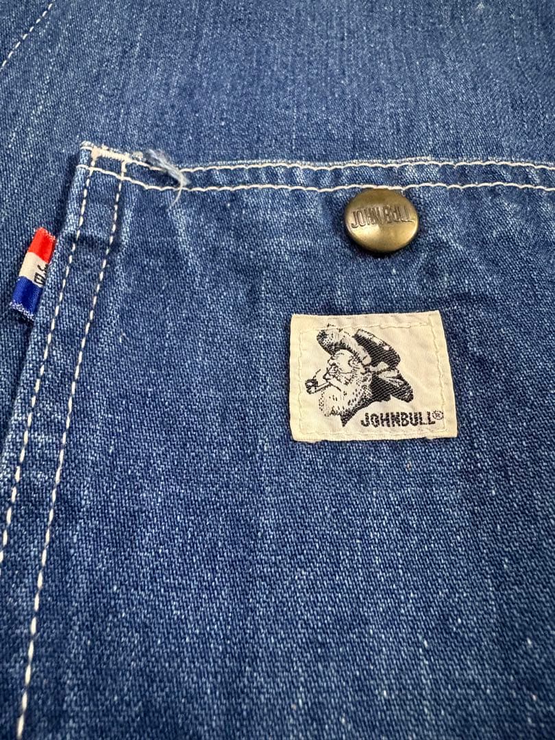 70s 80s ジョンブル ビンテージ デニム カバーオール ジャケット L