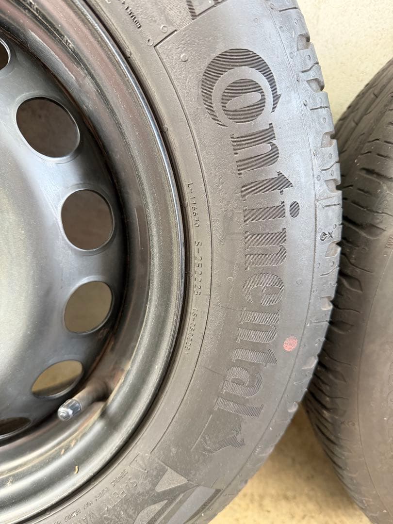 Fiat500純正スチールホイール4本セット フィアット500 ホイールカバー付