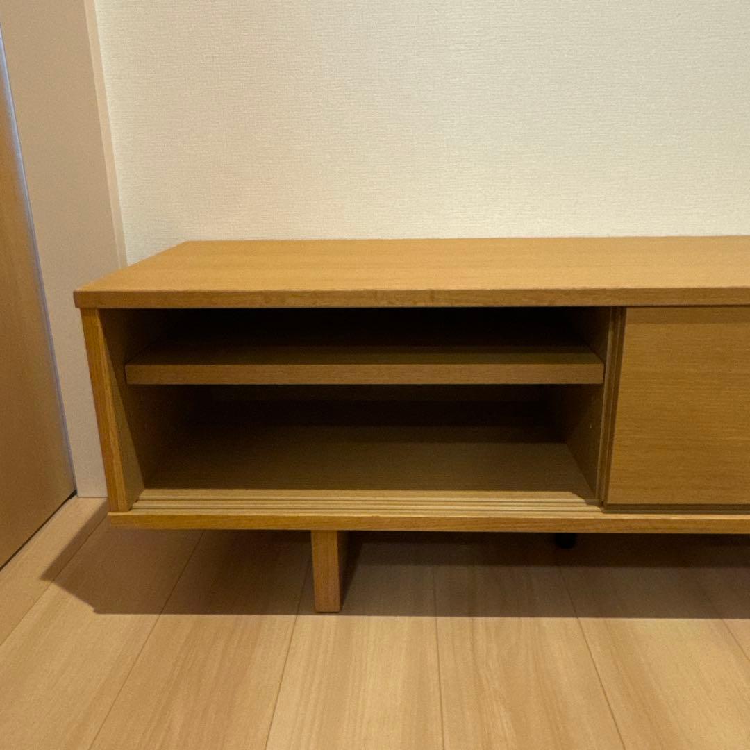 無印良品 オーク材 ＡＶラック テレビボード 薄型 150cm【廃盤品】