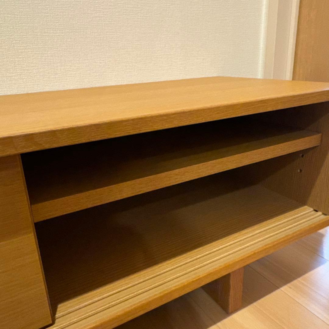 無印良品 オーク材 ＡＶラック テレビボード 薄型 150cm【廃盤品】