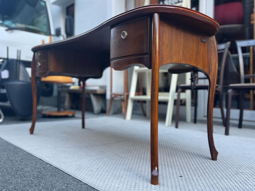 現行モデル☆松永工房／カンティーニュ／デスク／パソコンデスク／オーク材／ナラ材