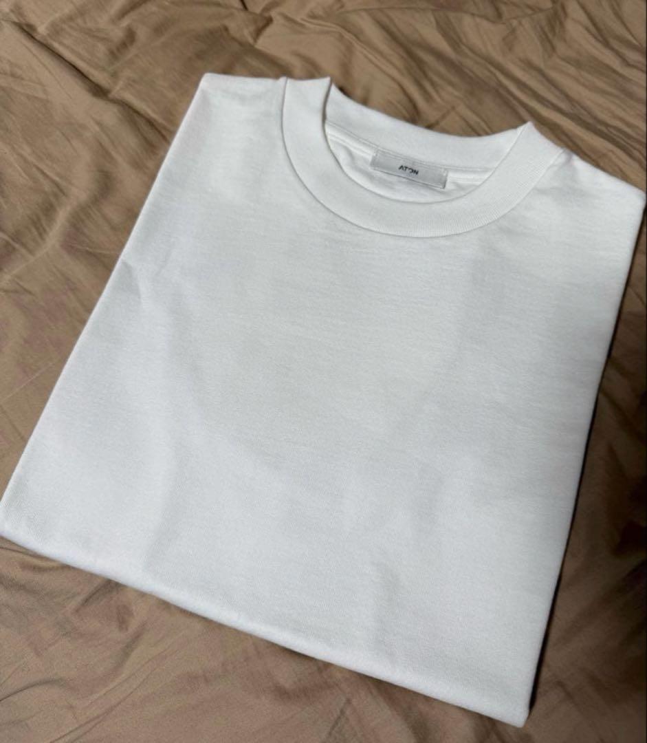 ATON★白Tシャツ★カットソー★12/- AIR SPINNING★金子綾