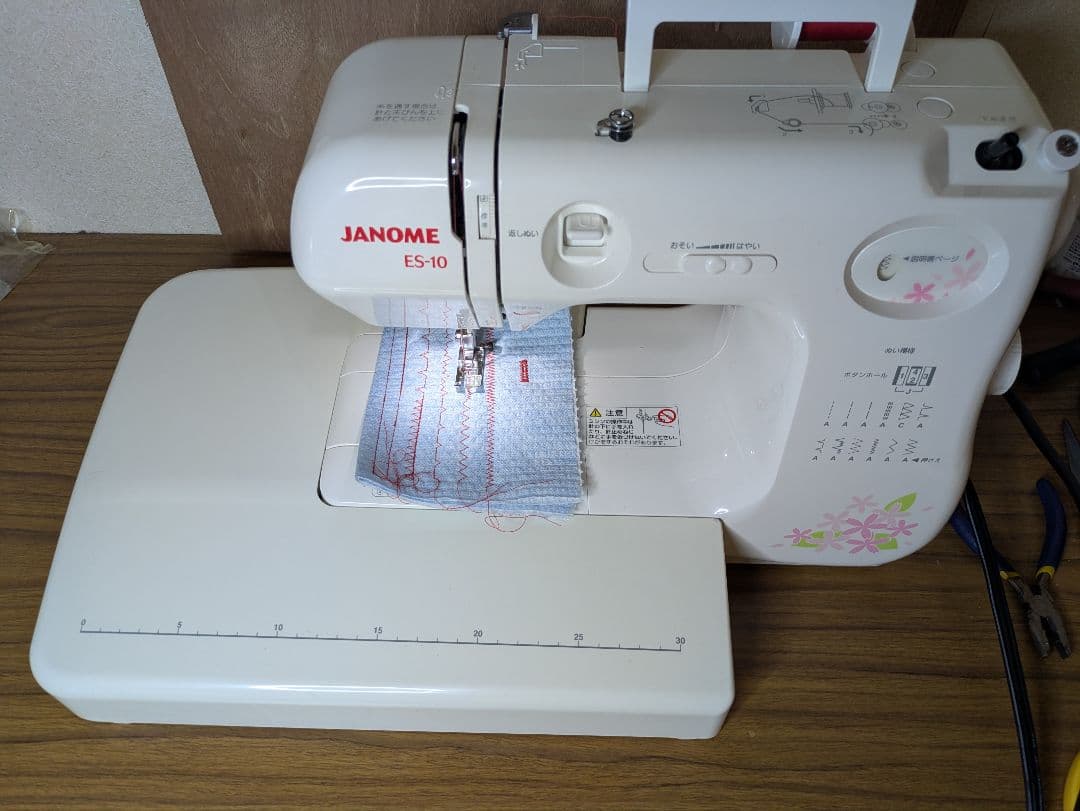 ☆極上美品☆フットコン、ワイドテーブル付属☆ジャノメ662型『ES-10』☆