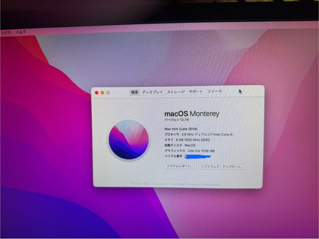 Macデスクトップ Apple Mac Mini Late2014 8GB 1TB