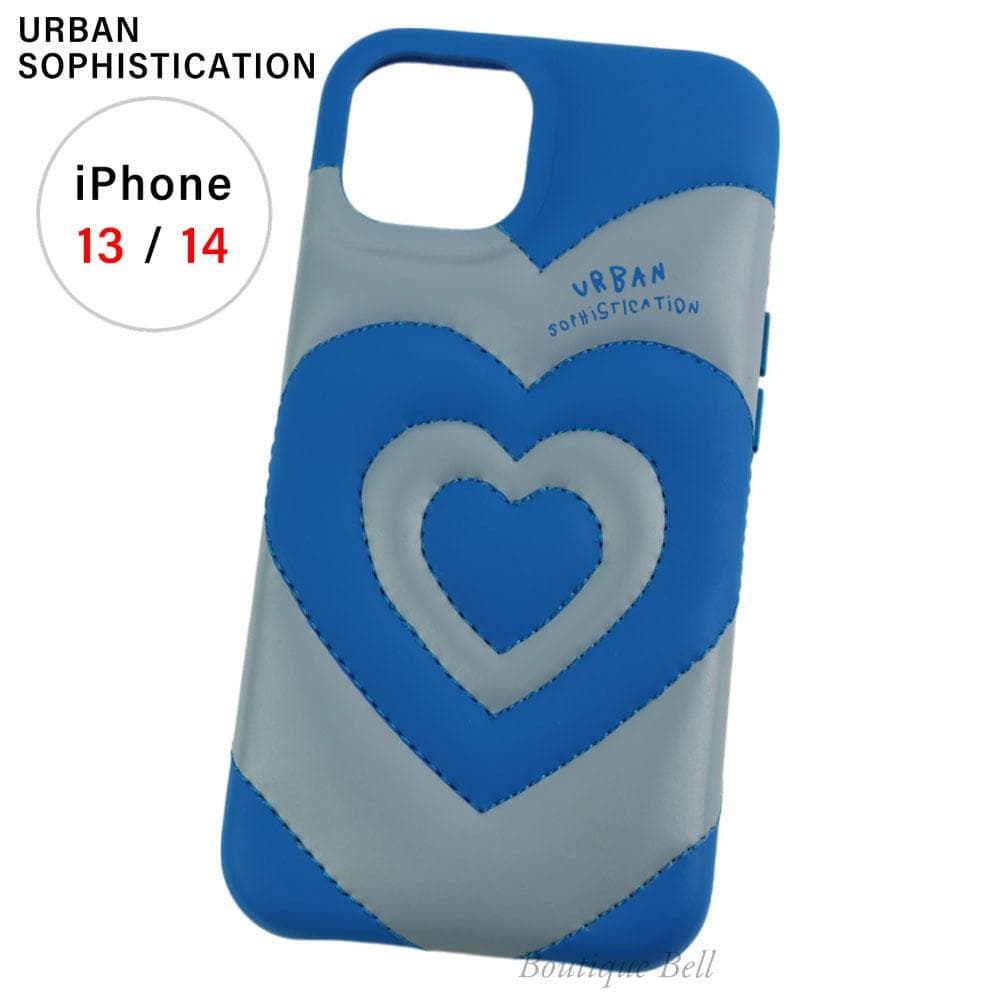 【アーバンソフィスティケーション】iPhone13/14ケース 青ハート
