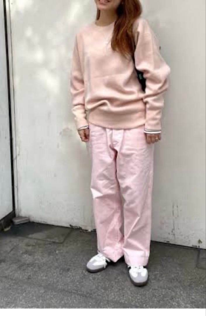 【スピックアンドスパン】樋口かほりさん　チノワイドパンツ　ピンク