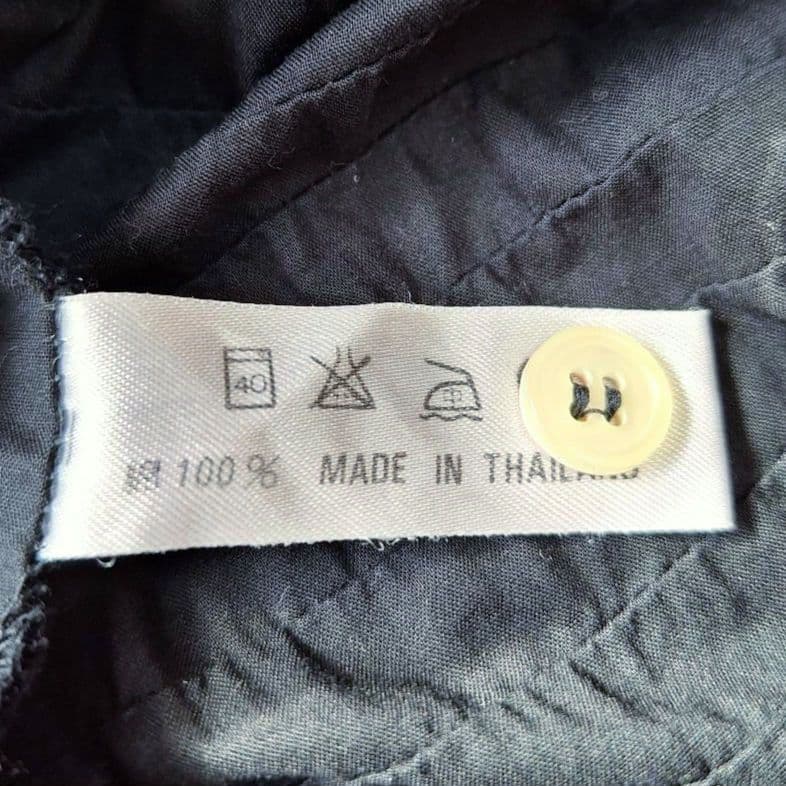 ヤッコマリカルド　横ピンタックコットンシャツワンピース　ブラック　ゆったり