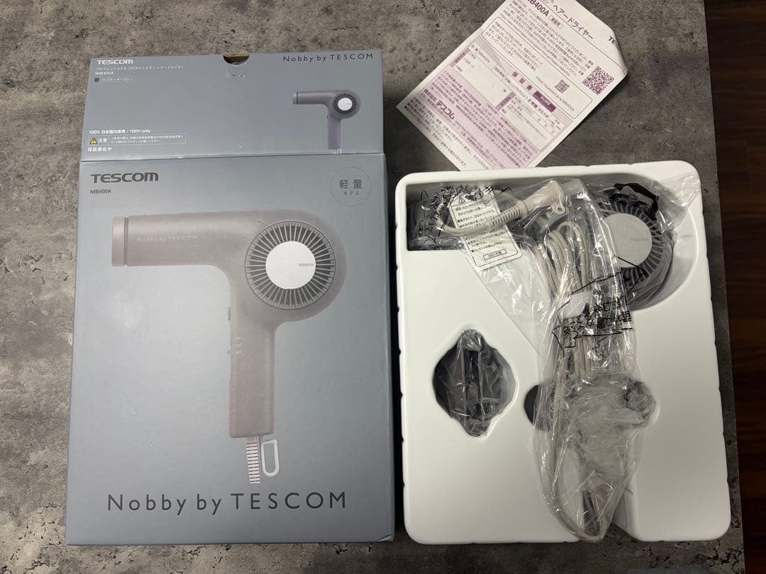 新品 Nobby by TESCOM テスコム ヘアドライヤー NIB400A