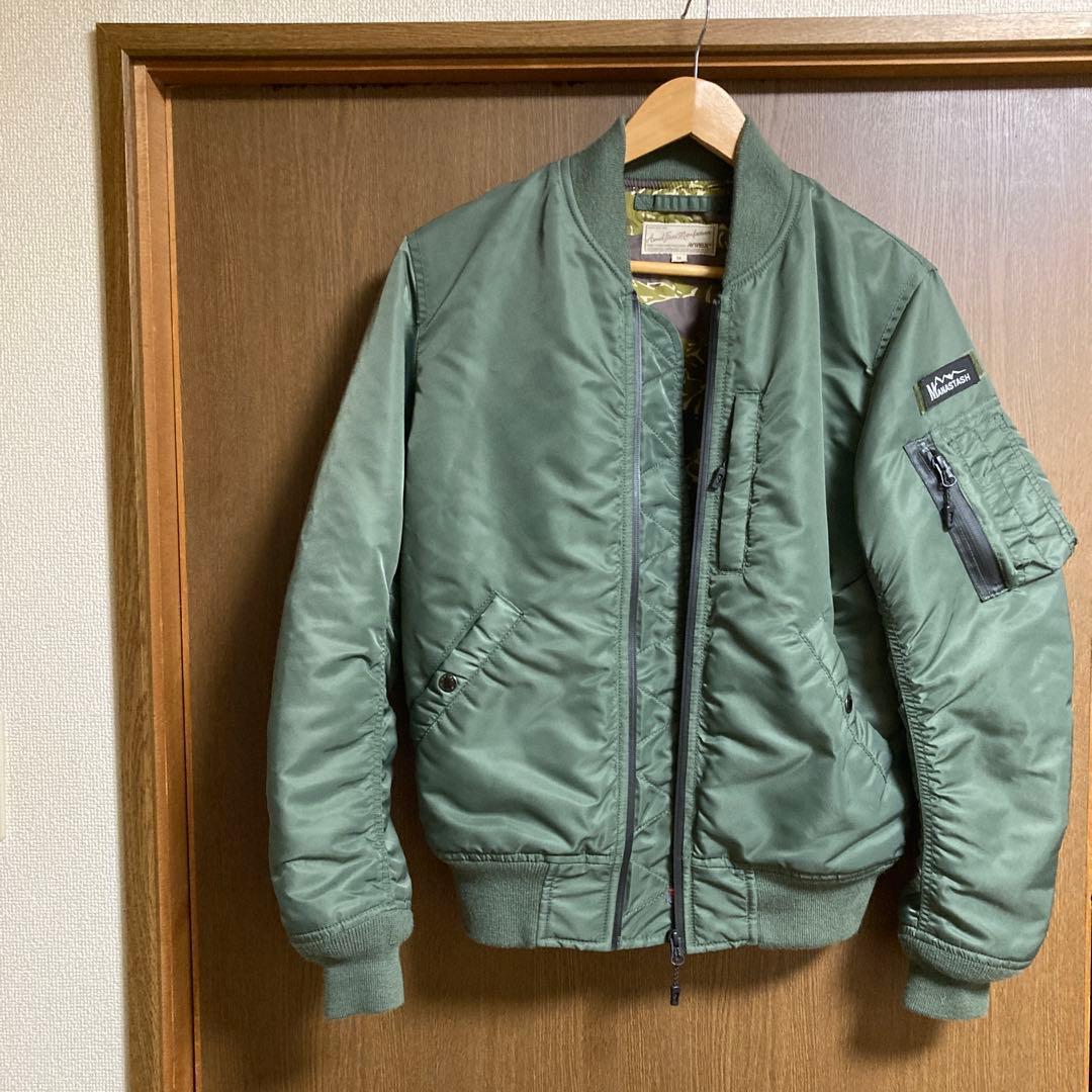MANASTASH ミリタリージャケット M オリーブグリーン　AVIREX